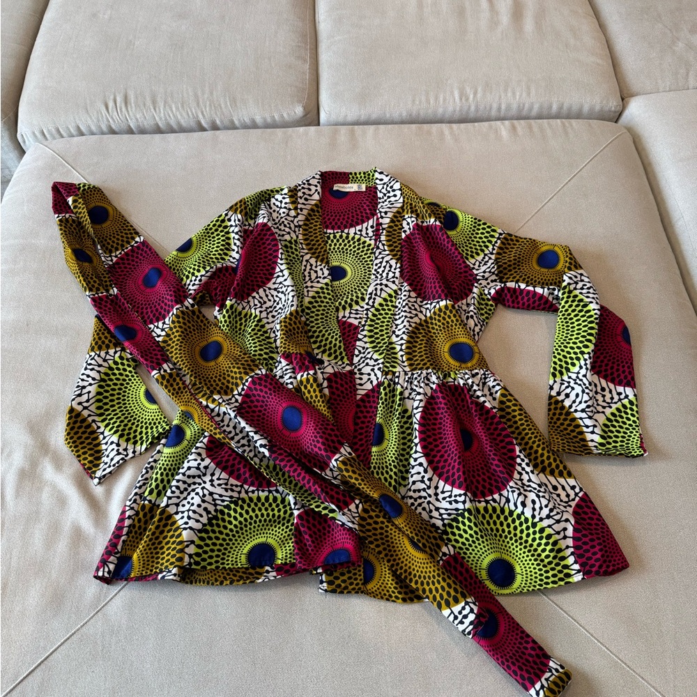 Colorful Patterned Kimono Jacket